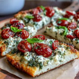 Golden Viral Cottage Cheese Flatbread fresh from the oven, ready for brunch.