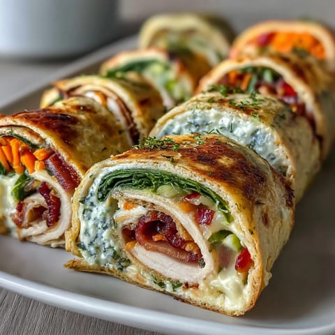 Colorful pinwheel sandwiches with turkey, cheese, and veggies — perfect for kid-friendly lunchboxes or party trays.