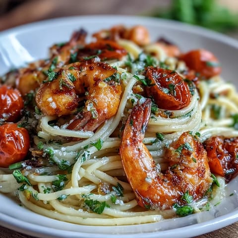 Garlic Shrimp Angel Hair Pasta