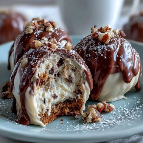 1. Bite-sized carrot cake truffles coated in creamy, tangy cream cheese—perfect for spring dessert trays.  