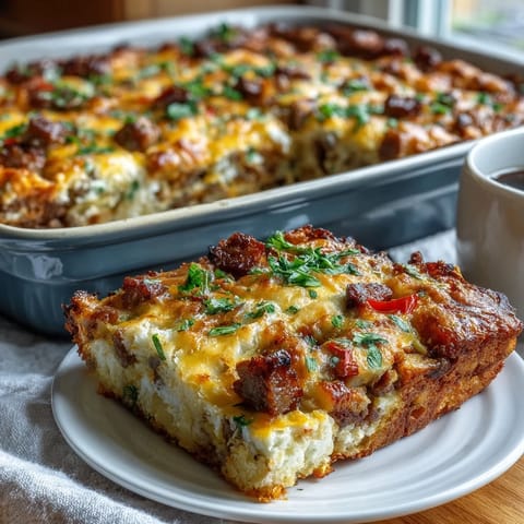 Overnight Amish Breakfast Casserole