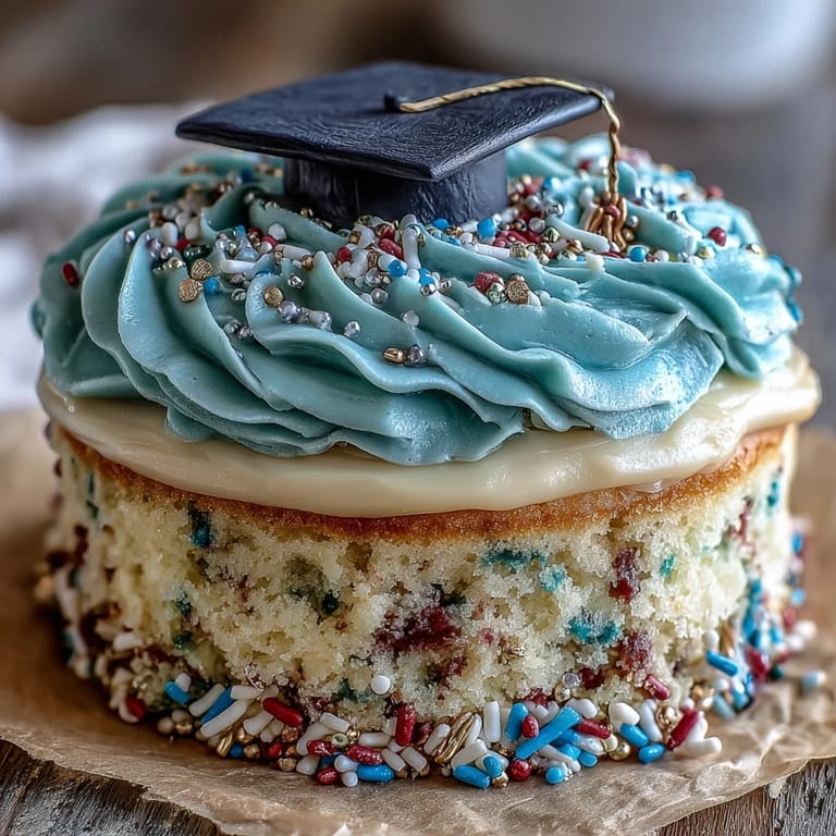 Celebratory sheet cake with buttercream frosting and Class of 2026 piping, ideal for high school graduation festivities.