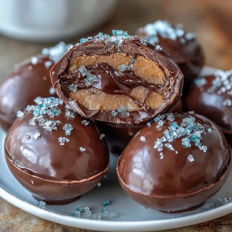 Creamy peanut butter Easter eggs dipped in melted chocolate, perfect for holiday candy trays and gift baskets.